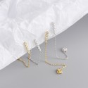 Tassel Chain Rhinestone Stud Earrings - MLYH548