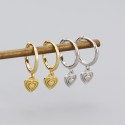 Sweet Heart to Heart Dangle Earrings - MLYH549