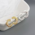C-shaped Sunshine Stud Earrings - MLYH550