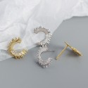 C-shaped Sunshine Stud Earrings - MLYH550