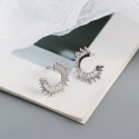C-shaped Sunshine Stud Earrings - MLYH550