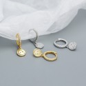 Statement Moon and Stars Dangle Earrings - MLYH551