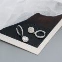 Statement Moon and Stars Dangle Earrings - MLYH551