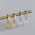 Sparkling Evil Eye Dangle Earrings - MLYH552