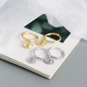 Sparkling Evil Eye Dangle Earrings - MLYH552