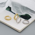 Sparkling Heart to Heart Hoop Earrings - MLYH556