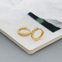 Sparkling Heart to Heart Hoop Earrings - MLYH556