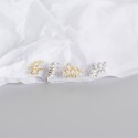 Fan-shaped Marquise Gems Stud Earrings - MLYH557