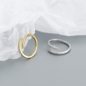 Pave Overlapping Open Ring - MLYH559