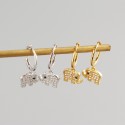 Elegant Pave Elephant Dangle Earrings - MLYH562