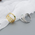 Multi-layered Irregular Textured Open Ring - MLYH563