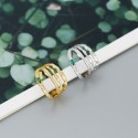 Multi-layered Irregular Textured Open Ring - MLYH563
