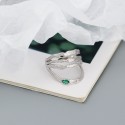 Multi-layered Irregular Textured Open Ring - MLYH563