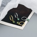 Sparkling Colorful Flower Dangle Earrings - MLYH567