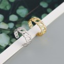 Metallic Chain Shaped Open Ring - MLYH568
