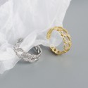Metallic Chain Shaped Open Ring - MLYH568