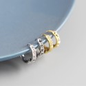 Punk Style Gear Shaped Hoop Earrings - MLYH571