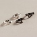 Fashion Lightning Outline Hoop Earrings - MLYH574