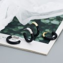 Hollow Tube C-shaped Stud Earrings - MLYH577