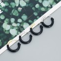 Hollow Tube C-shaped Stud Earrings - MLYH577