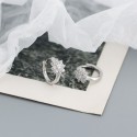 Sparkling Flower Blossom Hoop Earrings - MLYH579