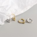 Punk Style Rivet Hoop Earrings - MLYH581