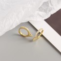 Punk Style Rivet Hoop Earrings - MLYH581