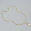Metallic Glossy Heart Pendant Necklace - MLYH582