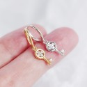 Four Leaf Clover Key Dangle Earrings - MLYH583