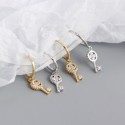 Four Leaf Clover Key Dangle Earrings - MLYH583