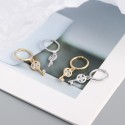 Four Leaf Clover Key Dangle Earrings - MLYH583