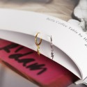 Bi-fold Lightning Pattern Dangle Earrings - MLYH584