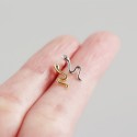 Cute Solitaire Snake Stud Earrings - MLYH588