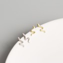 Cute Solitaire Snake Stud Earrings - MLYH588