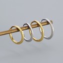 Elegant Basic Glossy Hoop Earrings - MLYH599