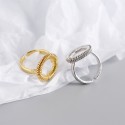Statement Spring Shaped Open Ring - MLYH602