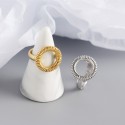 Statement Spring Shaped Open Ring - MLYH602