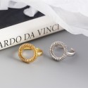 Statement Spring Shaped Open Ring - MLYH602