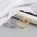 Statement Spring Shaped Open Ring - MLYH602