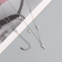 Elegant Pave Stars Pendant Necklace - MLYH605