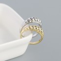 Vintage Twisted Textured Open Ring - MLYH607