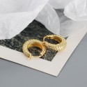 Vintage Dotted Circle Hoop Earrings - MLYH610