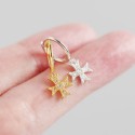 Sparkling Maltese Cross Dangle Earrings - MLYH611