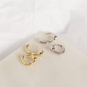 Minimalist Round Ball Hoop Earrings - MLYH615