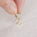 Elegant Pave Circle Dangle Earrings - MLYH616