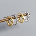 C-shaped Watch Chain Stud Earrings - MLYH618