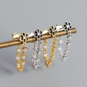 Tassel Little Daisy and Gems Stud Earrings - MLYH619