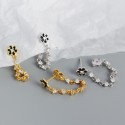 Tassel Little Daisy and Gems Stud Earrings - MLYH619