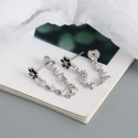 Tassel Little Daisy and Gems Stud Earrings - MLYH619