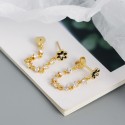 Tassel Little Daisy and Gems Stud Earrings - MLYH619